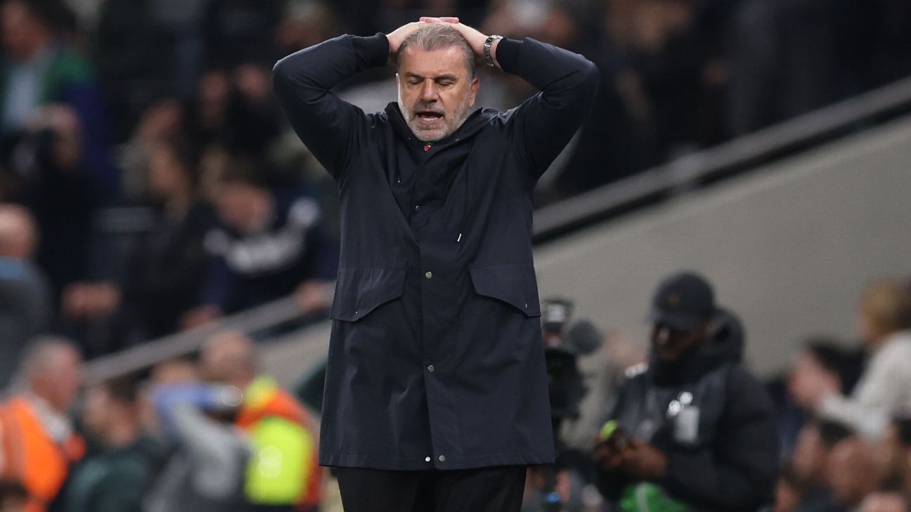 Tottenham vs Eintracht Frankfurt: Ange Postecoglou frustrated with ‘football gods’
