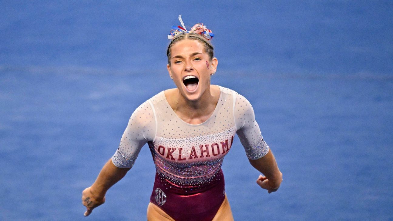 Highlights from the 2025 NCAA gymnastics semifinals