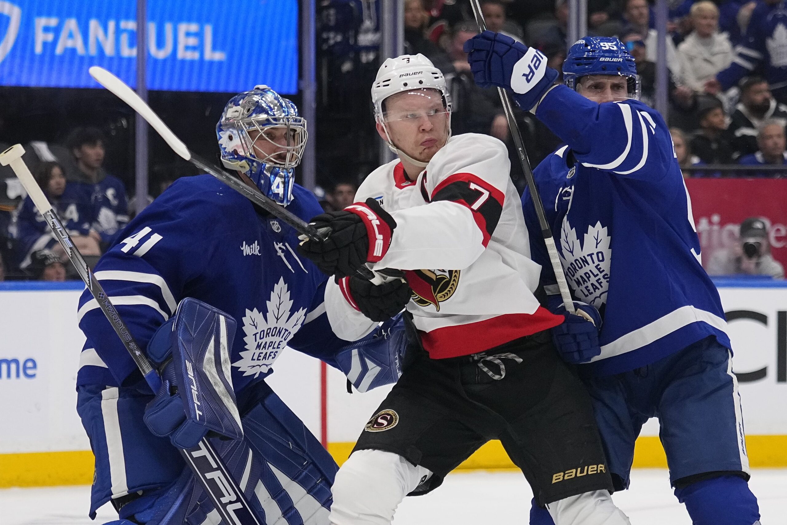 Senators’ Brady Tkachuk makes feelings known about Maple Leafs fans’ “Brady sucks” chant