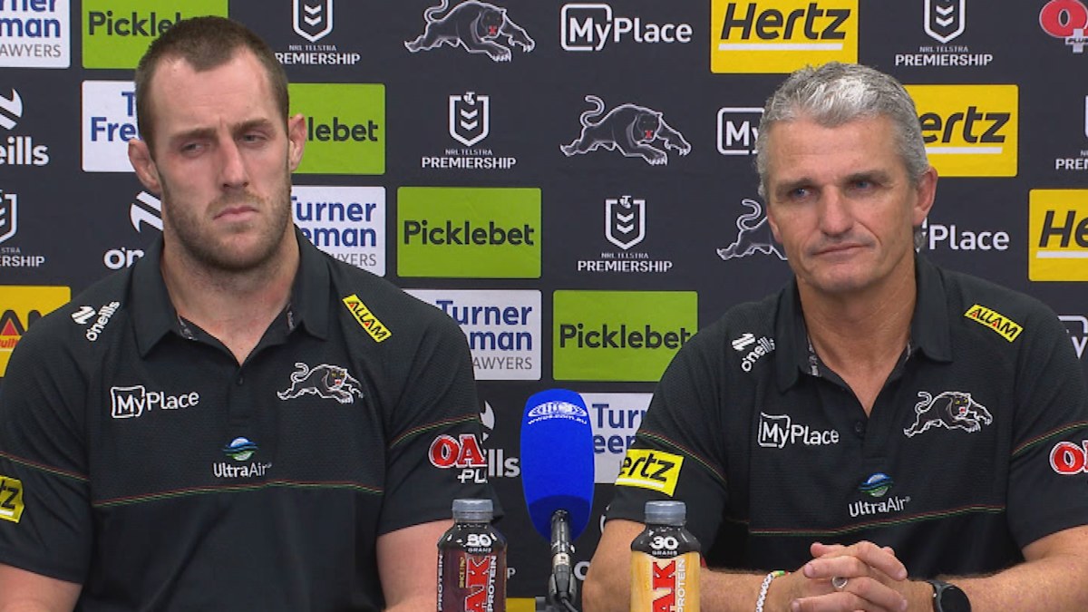 Penrith Panthers coach Ivan Cleary bristles at question about son Nathan